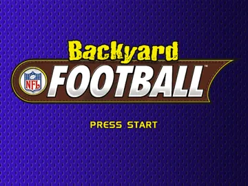 Backyard Football screen shot title